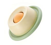 Zunate Bol à Lécher pour Chat, Distributeur pour Friandises Liquides, Plaque d'alimentation Interactive pour Bouillon D'os (Yellow)