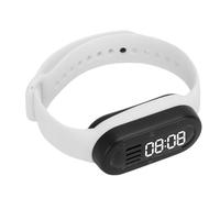 Zunate Bracelet Intelligent Multifonctionnel, Lecteur MP3, avec Affichage LED, Haut-Parleur Bluetooth, pour Le Sport, la Course et Le Yoga, Conception Légère (White)