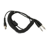 Zunate Câble Adaptateur de Casque Mini XLR 5 Broches vers GA Double Prise, pour David Clark Avcomm ASA Aviation Dual GA PJ055 PJ068 Jack