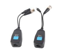 Zunate Câble Coaxial vers Balun Vidéo UTP pour Caméras de sécurité | Émetteur-récepteur Passif BNC RJ45 Balun HD CVI TVI AHD