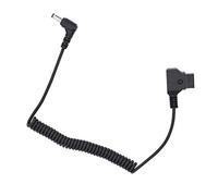 Zunate Câble d'alimentation D-Tap vers DC 5,5 X 2, Mm |Cordon à Ressort en Spirale pour Plaque de Batterie de Caméra BMCC BMPC 4K, 39,4 Pouces