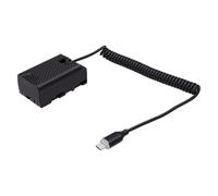 Zunate Câble d'alimentation enroulé pour Batterie Factice, Cordon de 120 cm