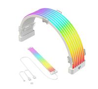 Zunate Câble d'alimentation gainé, câble d'alimentation ARGB GPU, kit d'extension de câble ATX RGB personnalisé, câble d'alimentation synchronisé 5 V 3 broches pour logiciel RVB