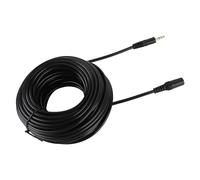 Zunate Câble D'extension Audio de qualité HiFi 3,5 Mm Mâle vers Femelle, compatibilité Universelle pour Smartphone Stéréo Noir 25 M (15m / 49.2ft)