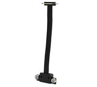 Zunate Câble D'extension PCI-E 1X Câble D'extension D'extension Haute Vitesse Noir PCI Express avec Coussinet Magnétique D'indication LED, Prise à 90 Degrés
