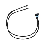 Zunate Câble Double Droit, Câble IO PCIe Gen5 Mini Cooledge, SFF-TA-1016 74 Broches vers 2xSFF-8654 38 Broches, pour Serveurs, Systèmes de Stockage et Centres de Données