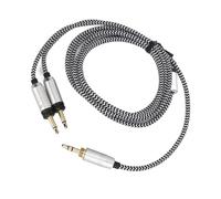 Zunate Câble tressé en Nylon Durable pour écouteurs |Remplacement en Cuivre plaqué Argent 3.5mm Mâle à Double 3.5mm 7N OCC pour Elegia Clear MG Celestee Stellia Elear Radiance 1.
