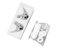 Zunate Cache-Vis Céramique Oiseau pour Boulon de Toilette, Capuchons de Vis | Finition émaillée brillante, correcteur de matériel rouillé, décoration d\'accent de ferme, installation sans outil,