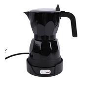 Zunate Cafetière électrique octogonale en aluminium avec couvercle transparent pour la maison, le bureau, les voyages avec chauffage rapide en 5 minutes, noir
