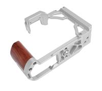 Zunate Cage de Caméra en Bois, Cadre de Protection de Haute qualité pour Microcaméra ZFC, avec Conception Creuse pour Une Prise de Vue Facile, pour Les Cinéastes (Silver)