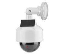 Zunate Caméra Factice Intérieure et Extérieure en Forme de Dôme Réaliste, Fausse Caméra de sécurité Solaire avec Lumière LED Clignotante pour la Maison, l'entrepôt, Dissuasion Efficace du Crime