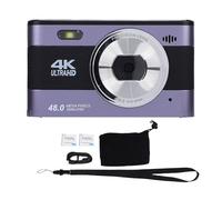 Zunate Caméra Numérique pour la Photographie, 48MP 4K Video Vlogging Camera avec 18x Zoom Numérique, écran LCD HD 3 Pouces, Anti-Shake, pour Les Voyages Débutants et Les Souvenirs de (Violet)