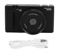 Zunate Caméra Numérique pour la Photographie, Caméra Vlog Vidéo 80MP 5K avec Zoom 18x, écran Flip 270 degré de 2,8 Pouces, pour Les Voyages des Débutants et Les Souvenirs de Famille (Black)