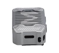 Zunate Caméra Top Flash 6500K Aluminium Lumière pour Extérieur (Gray) | Sortie lumineuse à 2 niveaux, batterie intégrée rechargeable, support de griffe compact, lumière de remplissage pour