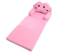 Zunate Canapé Tiara Princesse pour Enfants |Canapé-lit Pliable au Sol pour Petites Filles avec Accoudoir, Design Rose à 2 Plis pour la Sieste et la Lecture (Pliage en Tiers)
