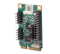 Zunate Carte Contrôleur Double PCIe vers 2 Ports Série, Carte d'interface Série PCI Express avec Puce CH382L, Prend en Charge Un Débit en Bauds jusqu'à 8 Mbps, Tampon FIFO, pour Systèmes et