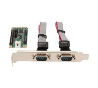 Zunate Carte D'extension de Communication Mini PCIE Native DB 9 Broches COM1 Port RS-232, Infrarouge Sir intégré, Prise en Charge de la Communication Infrarouge IrDA, pour CH382L