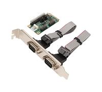 Zunate Carte D'extension Mini PCIE pour CH382L, 2 Ports 9 Broches COM1 Port Adaptateur D'extension MiniPCIE RS232 pour Windows 98SE, 2000, ME, XP, Vista