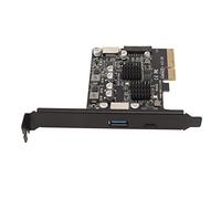 Zunate Carte PCIe USB3.2 Gen2 Type C 10 Gbit/s |Port Avant de Type E, Broche Plaquée Or, Alimentation Haute Puissance pour Ordinateur de Bureau, Puce ASM3142+VL822