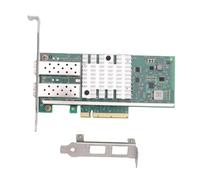 Zunate Carte Réseau Fibre Optique PCIE X8 10 Go, Adaptateur Ethernet Double Ports SFP Plus avec Prise en Charge de la Puce 82599, pour Wins, pour, pour VMware ESXi