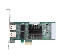 Zunate Carte Réseau PCIE, Double Ports Gigabit RJ45 10/100/1000 Mbps PCIE 2.0 X1 avec Contrôleur 82575, pour Wins 11 10 8.1 7 Vista XP Linux, pour Wins Server