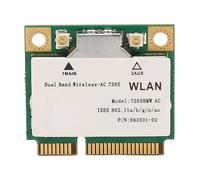Zunate Carte Réseau sans Fil 7265HMW, Carte WiFi PCIe avec 4.2, Prise en WiFi Double Bande, pour, pour Ordinateurs, Machines Publicitaires