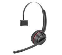 Zunate Casque Bluetooth, Casque sans Fil à Oreille Unique avec Suppression du Bruit du Micro, Sourdine à Une Touche, Connexion à Deux Appareils pour CallCenter