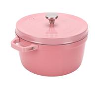 Zunate Casserole en émail avec Couvercle 9,5 Pouces Mijoteuse Antiadhésive | Grande capacité 4L, revêtement céramique à noyau de fer, cuisinière à gaz à induction, chaleur uniforme, bouche Large,