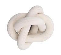 Zunate Chaîne en Bois Blanc Décor de Ferme à 3 Maillons |Lien en Bois Rustique pour Table Basse de Salon (White)