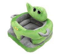 Zunate Chaise de Soutien Dorsal en Forme d'animal de Dessin animé en Peluche | Siège de Sol pour bébé pour s'asseoir avec un Design Mignon pour Chambre de nouveau-né (GREEN)