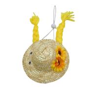 Zunate Chapeau de Poulet Amusant avec Sangle élastique, Casque Réglable pour Animal de Compagnie pour Poule Coq, Petit Chapeau pour Canard, Hamster, Perroquet, Oiseau, Volaille, Serpent