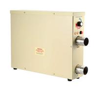 Zunate Chauffe-Piscine en Acier Inoxydable 5,5 KW |Thermostat électrique 220V, Chauffage pour Spa, Bain à Remous, Température Constante