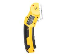 Zunate Ciseaux électriques avec Lumière LED, Coupe-boîte Rechargeable sans Fil pour Carton, Tissu, Tapis, Cuir, 2000 MAh, Verrouillage de sécurité, Jaune