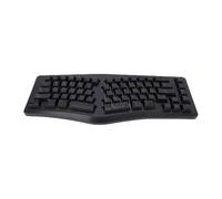 Zunate Clavier Ergonomique rétroéclairé Wave Keys, RVB Compact 69 Touches, Saisie Confortable, Clavier de Jeu divisé Amovible, Raccourci FN+I et 25 Touches Antighosting pour Multi-OS