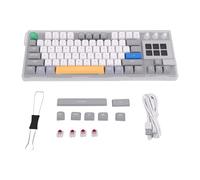 Zunate Clavier Mécanique LCD AI, Clavier de Jeu échangeable à Chaud 78 Touches, Commutateur Linéaire à Montage sur Joint, USB Filaire à 80% pour PC, RVB Personnalisable