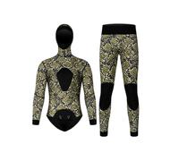 Zunate Combinaison de Plongée à Capuche 3mm pour la Chasse sous-Marine, | Néoprène thermique, coupe ajustée, surf d\'hiver, équipement d\'apnée, haut et pantalon à manches longues