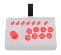 Zunate Contrôleur de Jeu de Universel sans Fil Bluetooth Joystick Stick avec Turbo et Macro pour pour pour OS X, pour Steam Deck, pour NeoGeo (White)