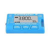 Zunate Contrôleur de Tension de Cellule de Batterie Precision 8S | LCD haute visibilité, précision 0 001 V, test du port d\'équilibre, capacité de test servo, chimie multiple