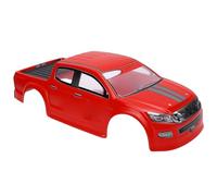 Zunate Coque Universelle de Carrosserie de Camion RC 1/10, Ajustement Précis, Coque de Voiture RC Légère en PVC pour Empattement de 26 Cm, Motif Clair pour Un Look Attrayant, Matériau PVC (Rouge)