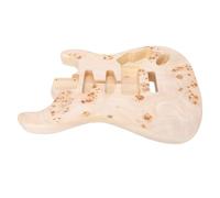 Zunate Corps de Guitare électrique en Peuplier Massuif 6 Cordes | Bois de tonalité inachevé, ajustement de type , projet de bricolage personnalisé, grain naturel