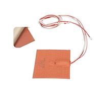 Zunate Coussin Chauffant en Silicone pour Imprimante 3D, Plaque Chauffante 100x100mm 220V 100W, Lit Chauffant pour Imprimantes 3D pour V0.1/V0