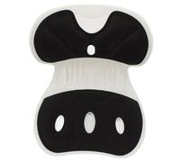 Zunate Coussin de Soutien Lombaire Correcteur de Posture pour Sièges de Chaise de Bureau, Coussin de Soutien Dorsal en Tissu Respirant en Forme de Pétale pour Corriger la Posture Assise (BLACK)