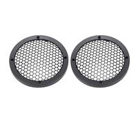 Zunate Couvercle de Haut-Parleur de Voiture 6,8 Pouces, 2 Pièces, Anti-poussière, Antirouille, Installation Simple, Protection Universelle pour Caisson de Basses de Voiture avec Anneau en Alliage