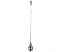 Zunate Cuillère à Cocktail élégante en Acier Inoxydable pour Mélanger des Cocktails et des Boissons, Résistante à la Corrosion et Facile à Nettoyer, Adaptée au Bar et à la Maison (queue ronde)