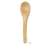 Zunate Cuillère en Bois de Louche D’Eau de Sauna Faite à la Main |Accessoire de Hammam en Bois Naturel pour Servir de Soupe au thé aux Roches Chaudes avec Une Prise Confortable