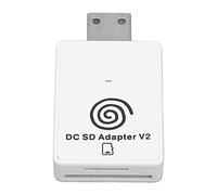Zunate Dreamcast Memory Card Reader Adapter pour Retro Gamers | Plug And Play, accessoires de console de jeu, capacité de 128 Go, indicateur d\'état LED, corps ABS compact
