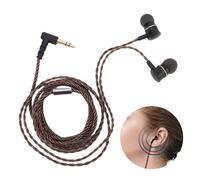 Zunate Écoute IEM Câblée, Son HiFi avec Basse Complète des Majuscules Clairs Précis, 3 Pointes d'oreille en Silicone, Bouchon d'or plaqué 3,5 Mm, Fil D'OFC pour L'amplificateur PC