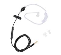 Zunate Écouteur Intra-auriculaire à Tube d'air avec Micro pour iOS, écouteur Filaire Mains Libres avec Réduction du Bruit, Casque de Radioprotection pour Les Sports de Conduite, Câble Noir et