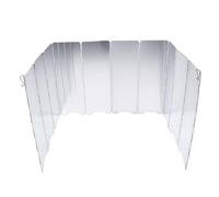 Zunate Écran Anti-vent en Aluminium Portable pour Camping et Randonnée | Panneaux pliants légers, pare-vent pour brûleurs à gaz, conception de verrouillage à charnière, cuisine sur sentier, avec