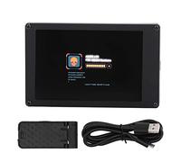 Zunate Écran LCD 3,5 Pouces IPS Monitor Sub Screen, avec Support et Câble d'alimentation USB, pour USB et, Pas d'alimentation Supplémentaire